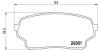 Колодки тормозные SUZUKI GRAND VITARA 01- 2.0 DIESEL перед. BREMBO P 79 019 (фото 1)