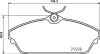 Гальмівні колодки, дискові BREMBO P 82 003 (фото 1)