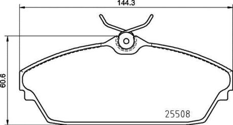 Гальмівні колодки, дискові BREMBO P 82 003