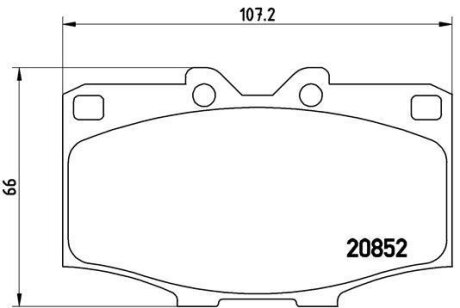 Гальмівні колодки, дискові BREMBO P 83 006
