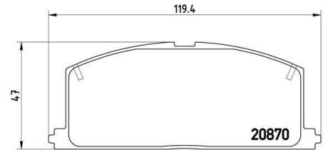 Гальмівні колодки дискові BREMBO P 83 011