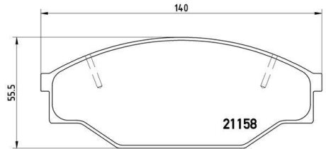 Гальмівні колодки, дискові BREMBO P 83 013