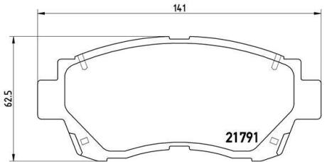 Гальмівні колодки дискові BREMBO P 83 027