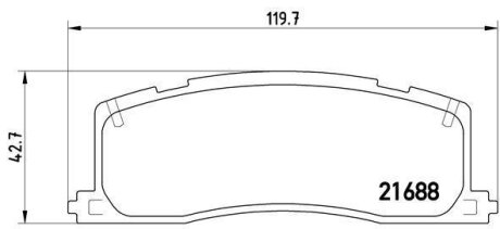 Гальмівні колодки, дискові BREMBO P 83 030