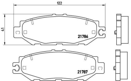 Гальмівні колодки, дискові BREMBO P 83 036