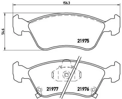 Гальмівні колодки дискові BREMBO P 83 041