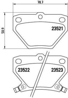 Гальмівні колодки дискові BREMBO P 83 052