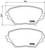 Комплект гальмівних колодок з 4 шт. дисків BREMBO P 83 055 (фото 1)