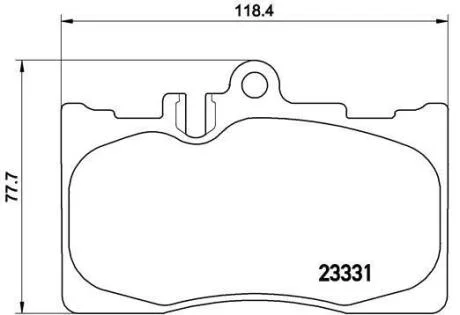 Комплект гальмівних колодок BREMBO P 83 058
