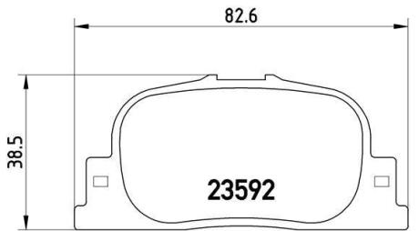 Гальмівні колодки дискові BREMBO P 83 063