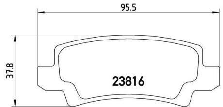 Гальмівні колодки дискові BREMBO P 83 065