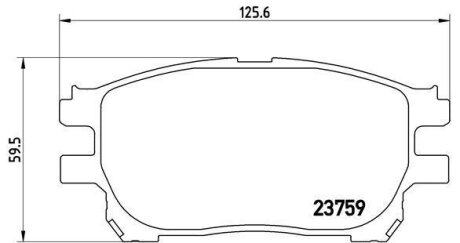 Гальмівні колодки, дискові BREMBO P 83 070