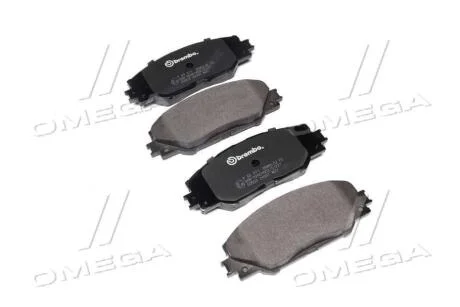 Колодки тормозные передние (17.6 мм) (система AKEBONO) Toyota Auris RAV IV 05- BREMBO P 83 071