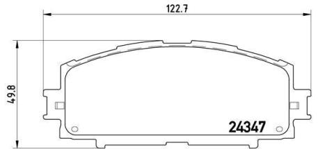 Гальмівні колодки дискові BREMBO P 83 086