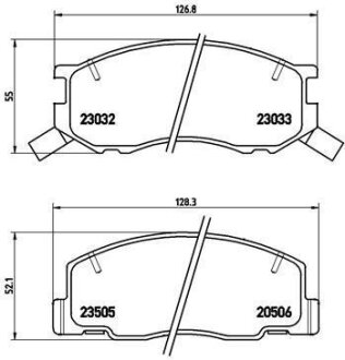 Гальмівні колодки, дискові BREMBO P 83 093