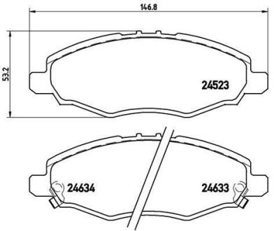 Гальмівні колодки дискові BREMBO P 83 094