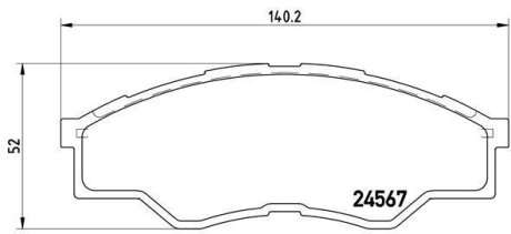 Гальмівні колодки, дискові BREMBO P 83 096