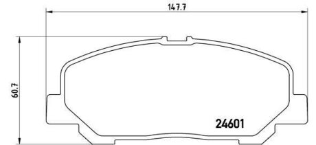 Гальмівні колодки, дискові BREMBO P 83 099