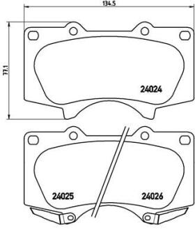 Гальмівні колодки дискові BREMBO P 83 102