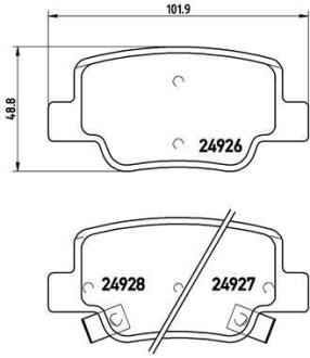 Гальмівні колодки дискові BREMBO P 83 114