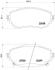 Колодка торм. диск. TOYOTA AURIS 1.3-2.0 2012-,COROLLA 1.33-1.8 2013- передн. BREMBO P 83 150 (фото 1)
