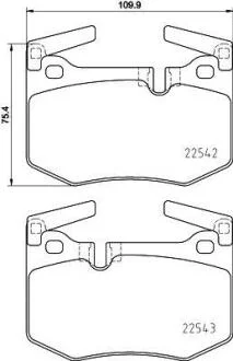 Гальмівні колодки дискові BREMBO P 83 164