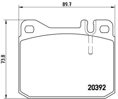 Гальмівні колодки, дискові BREMBO P 85 007