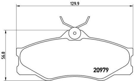 Гальмівні колодки, дискові BREMBO P 85 008