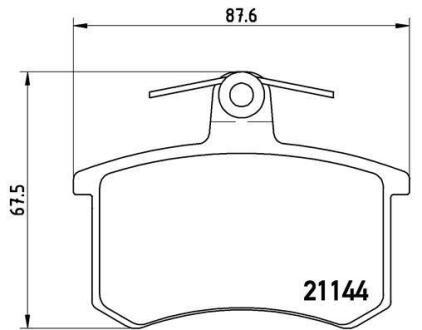 Гальмівні колодки дискові BREMBO P 85 013