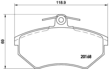 Гальмівні колодки дискові BREMBO P 85 015