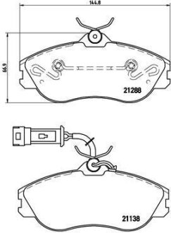 Гальмівні колодки, дискові BREMBO P 85 018