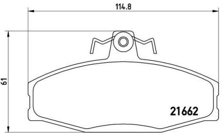 Гальмівні колодки дискові BREMBO P 85 022