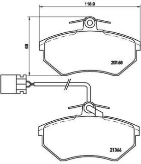 Гальмівні колодки, дискові BREMBO P 85 034