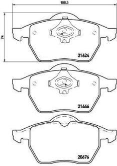 Гальмівні колодки дискові BREMBO P 85 036