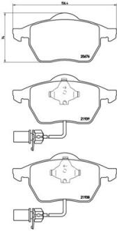 Комплект гальмівних колодок з 4 шт. дисків BREMBO P 85 037