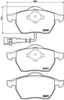 Комплект гальмівних колодок з 4 шт. дисків BREMBO P 85 045