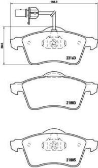 Гальмівні колодки дискові BREMBO P 85 049