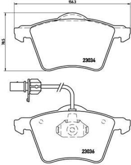 Гальмівні колодки, дискові BREMBO P 85 052