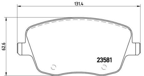 Тормозные колодки дисковые BREMBO P 85 057