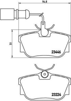 Гальмівні колодки, дискові BREMBO P 85 059