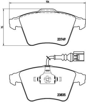 Гальмівні колодки дискові BREMBO P 85 090
