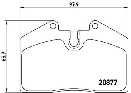 Гальмівні колодки, дискові BREMBO P 85 094