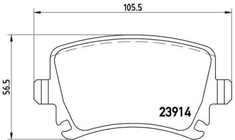 Гальмівні колодки дискові BREMBO P 85 095