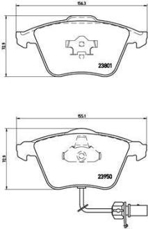 Комплект гальмівних колодок BREMBO P 85 097