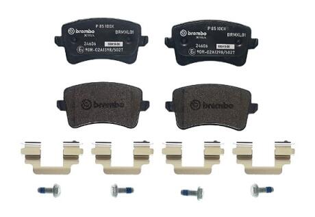 Колодки тормозные AUDI A4/A5/Q5 07- задн. Xtra BREMBO P 85 100X