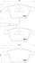 Колодки тормозные VAG A3/TT/GOLF 08- перед.с датч. BREMBO P85129 (фото 1)