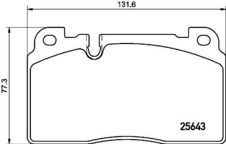 Комплект гальмівних колодок з 4 шт. дисків BREMBO P 85 133
