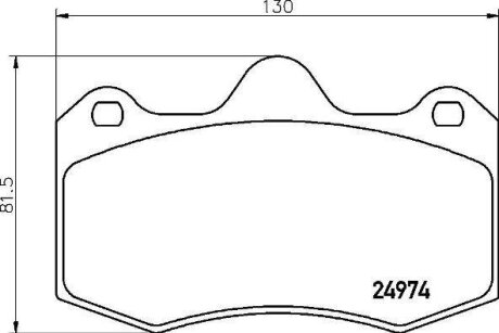 Гальмівні колодки дискові BREMBO P85134