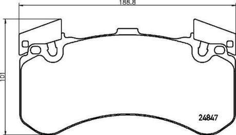 Гальмівні колодки дискові BREMBO P85136