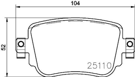 Комплект гальмівних колодок BREMBO P85 140